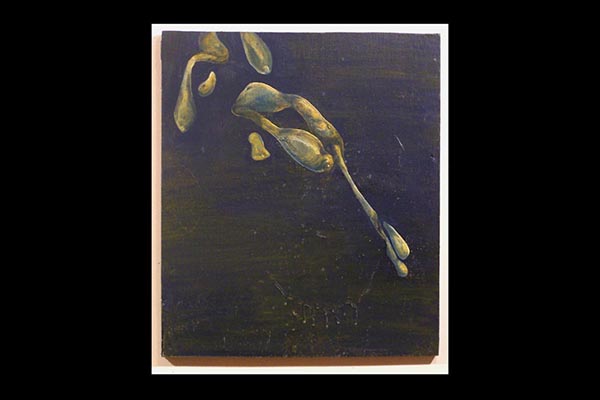 He Found a Bird and Was Ready to Bury It, 2009, Oil, 18x21"